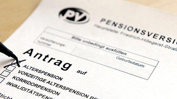 Antritt der Pension von Partner abhängig