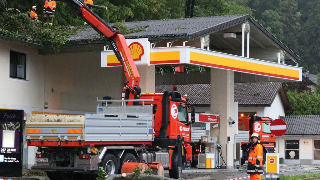 Unwetter in Großgmain
