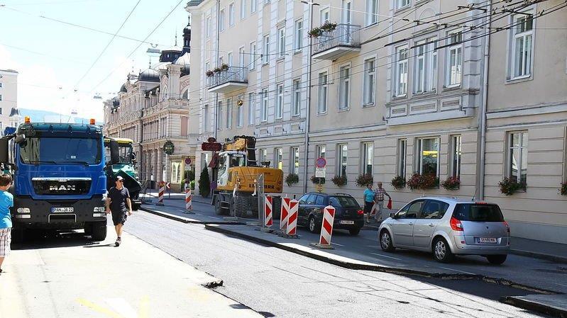 Baustelle in der Schwarzstraße