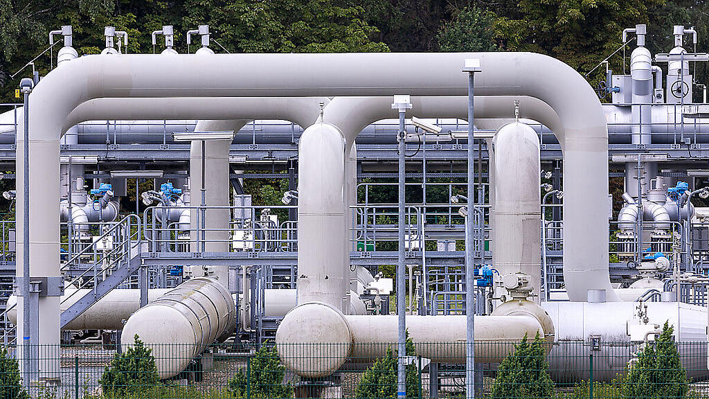 Gasempfangsstation der Ostseepipeline Nord Stream 1 in Deutschland