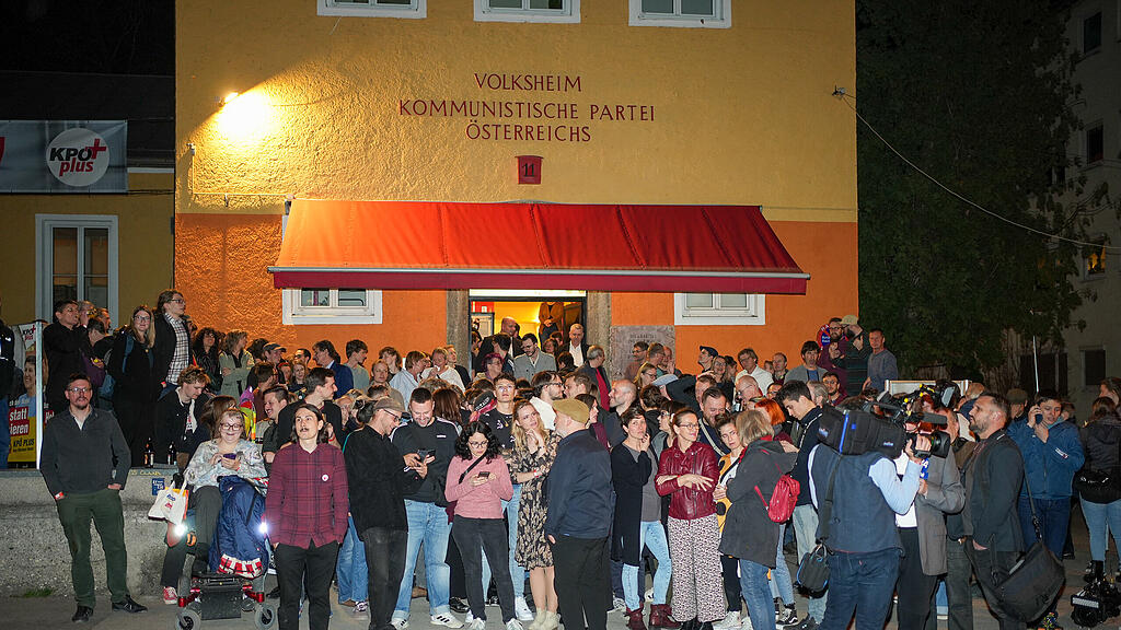 Die Wahlparty der KP\u00d6-Salzburg