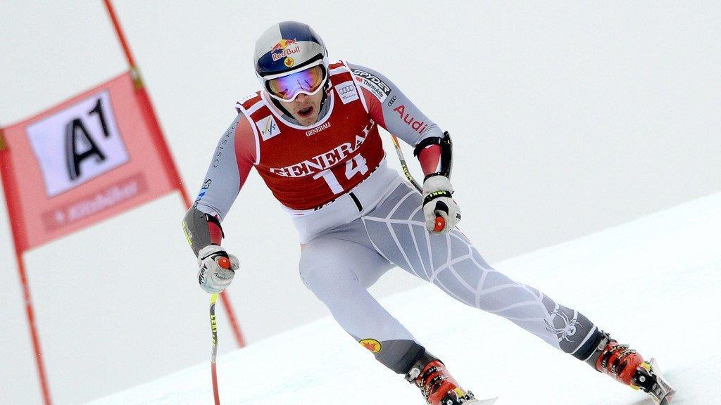 Matthias Mayer hinter Svindal Super-G-Zweiter in "Kitz"