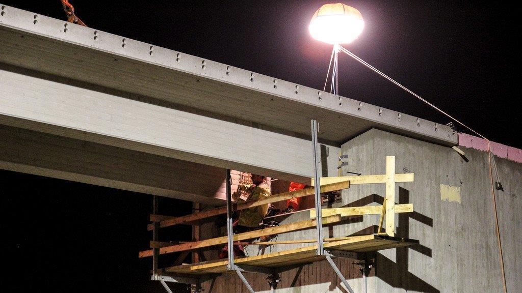 Bauarbeiten auf der A8