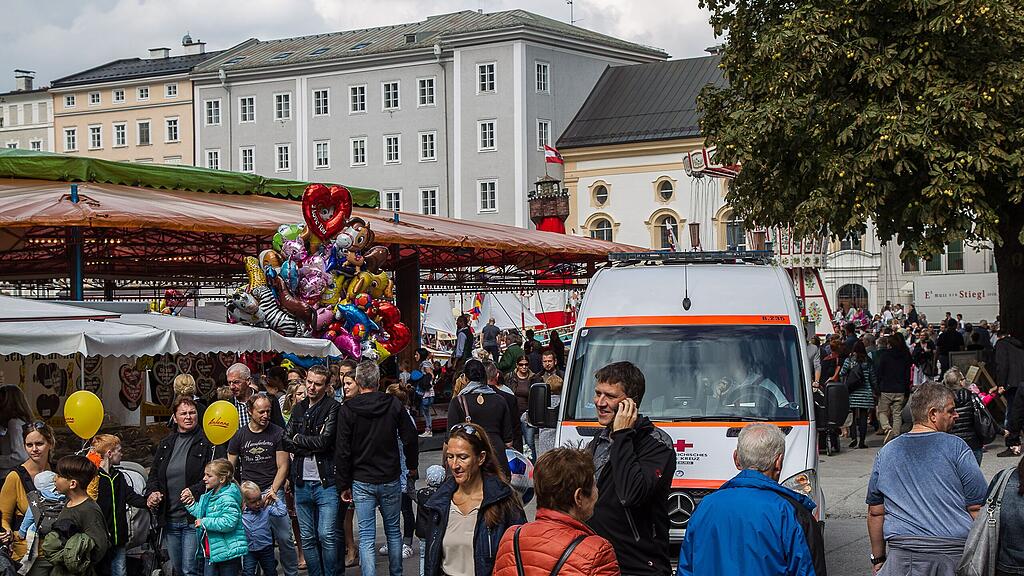 Rettungseinsatz am Rupertikirtag.