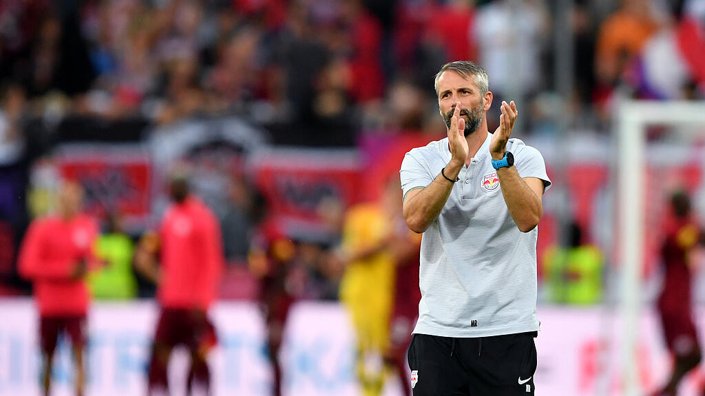 Salzburg-Coach Marco Rose zieht den Hut vor seiner Mannschaft.
