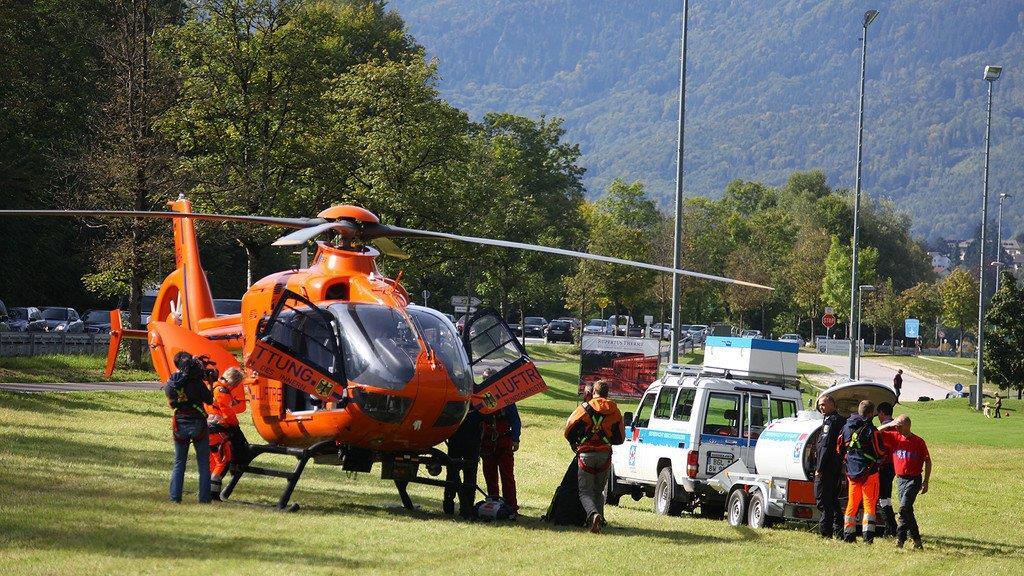 Bilder der Heli-Bergung