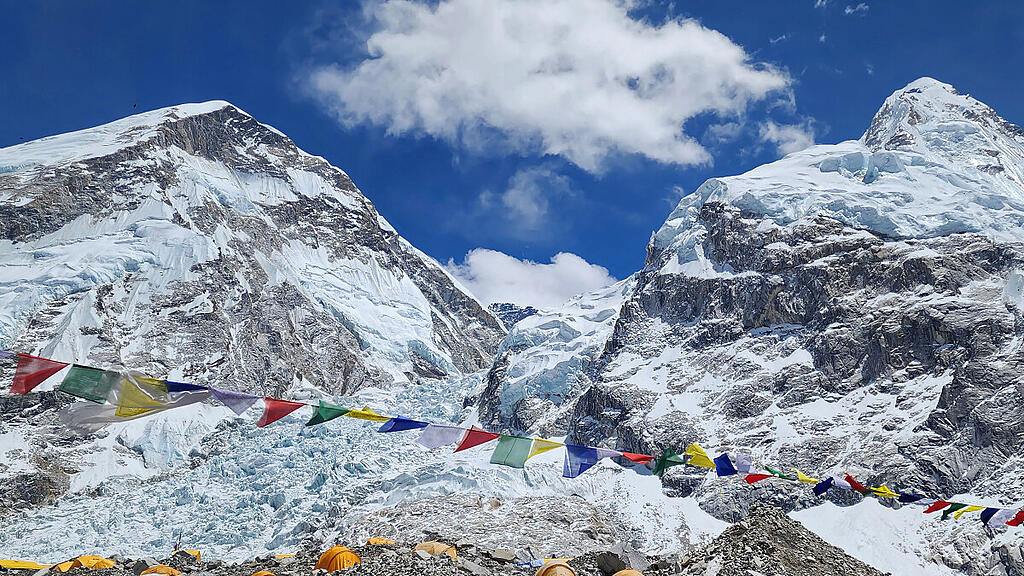Basiscamp am Mount Everest