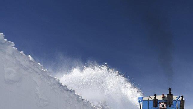 Schneeräumung am Großglockner