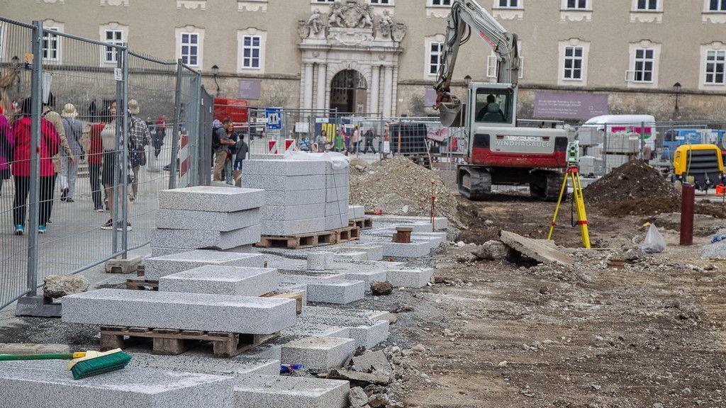 Bauarbeiten am Residenzplatz