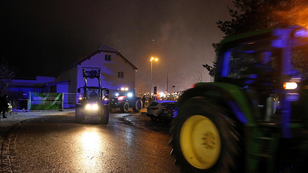 Bauernproteste, Demonstration in Bad Reichenhall