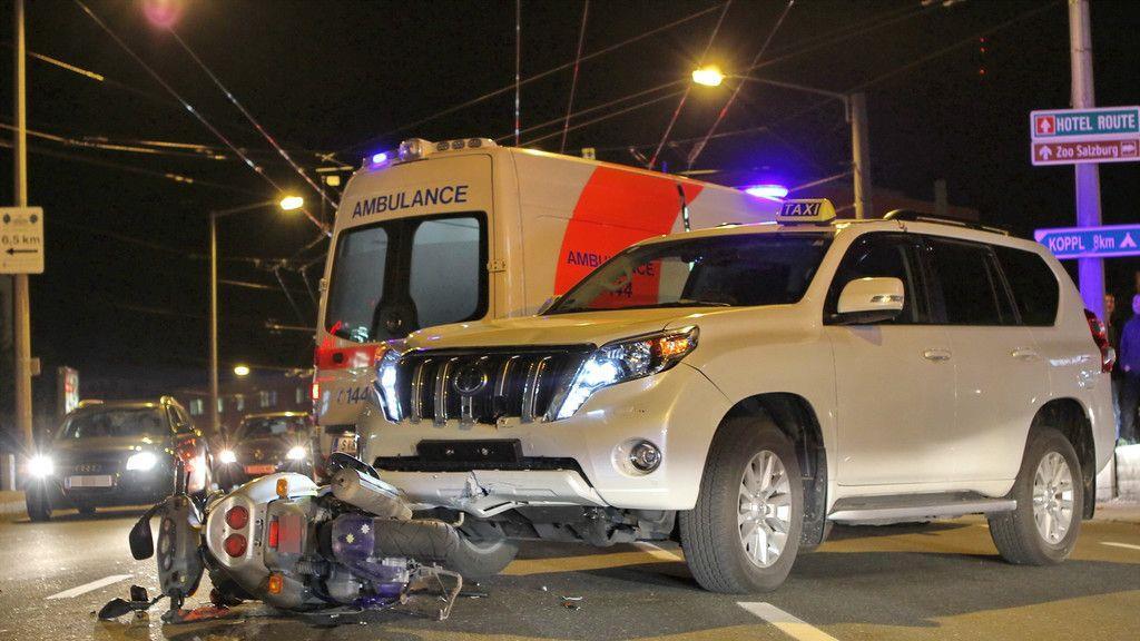 Mopedunfall auf der Sterneckstraße