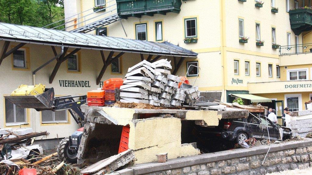Verwüstung in Hüttau
