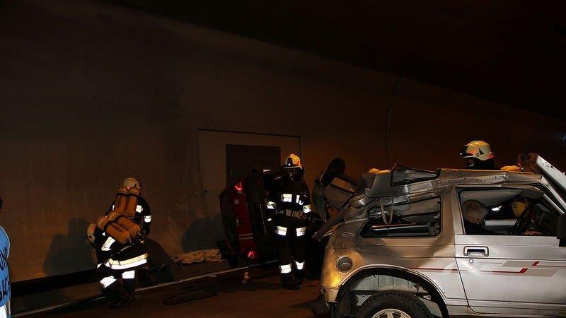 Großübung im Katschbergtunnel