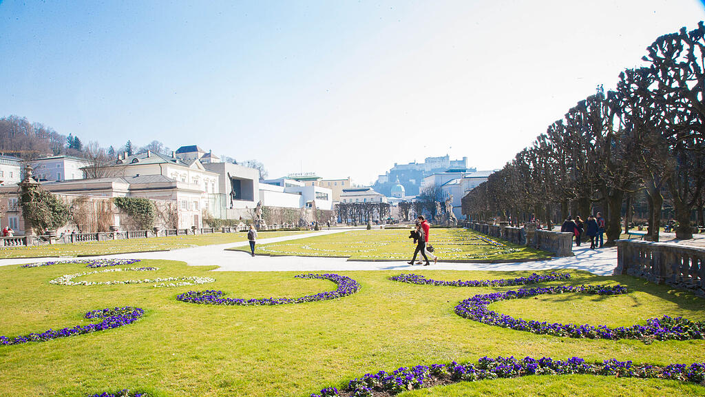 SB: Frühling, Sonne, Salzburg, Mirabellgarten, Festung,