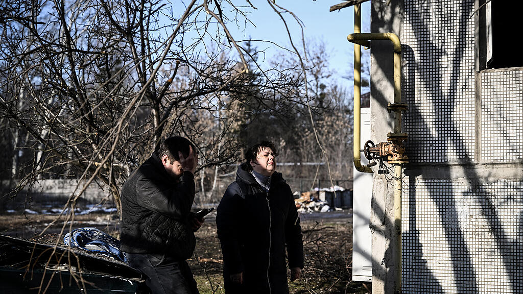 Krieg in Ukraine: Schäden nach Angriffen in Tschuhujiw (Chuguiv)