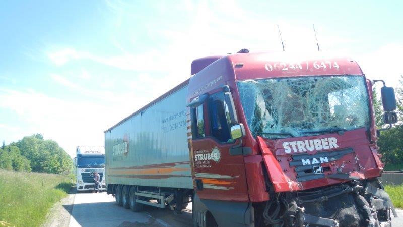 Lkw-Crash auf A1