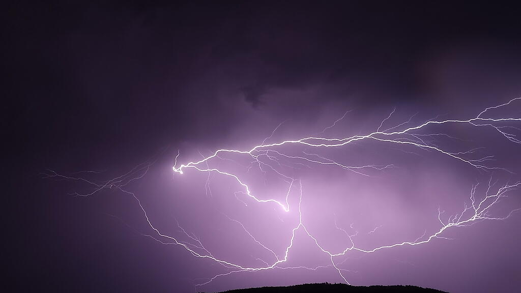Unwetterzelle Salzburg Blitze