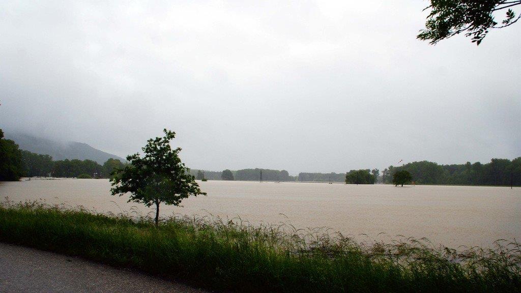 Hochwasser in Oberndorf