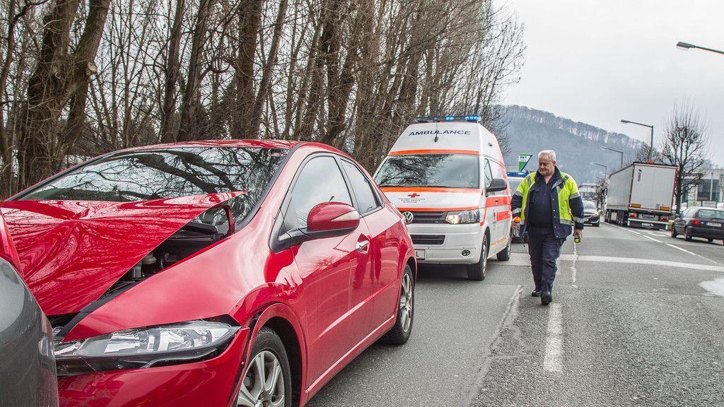 Auffahrunfall in der Vogelweiderstraße