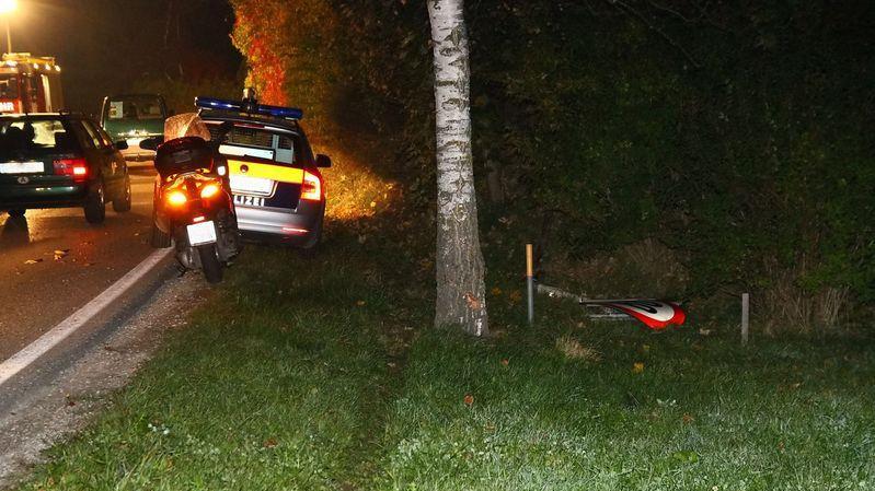 Bilder vom Unfallort auf der L207
