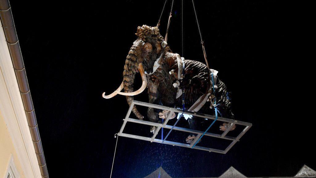 Mammut schwebt über Salzburg I