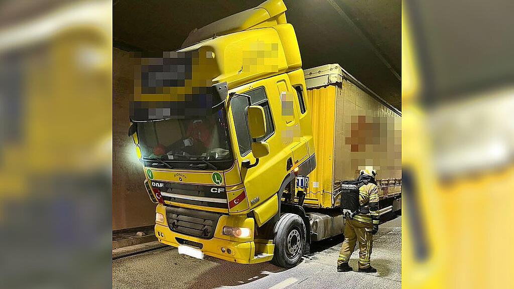 Lkw-Brand im Katschbergtunnel