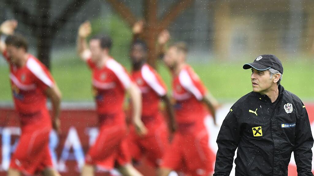 Teamchef Marcel Koller beim Training.