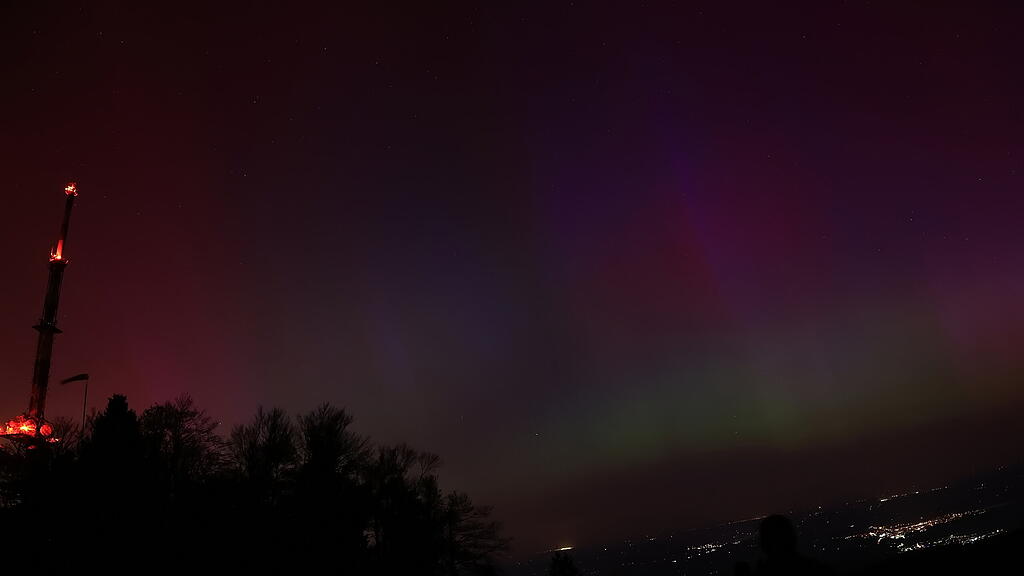 Polarlichter \u00fcber Salzburg