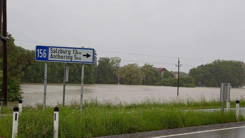 Hochwasser in Oberndorf