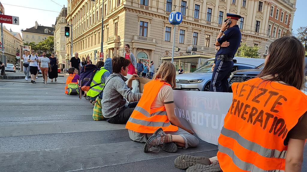 Protest Ringstraße Wien