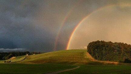 Regenbogen über Salzburg