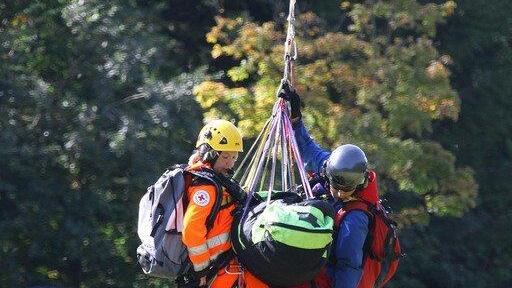 Bilder der Heli-Bergung