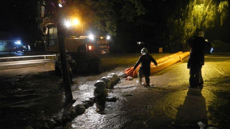 Hochwasser in Saalfelden