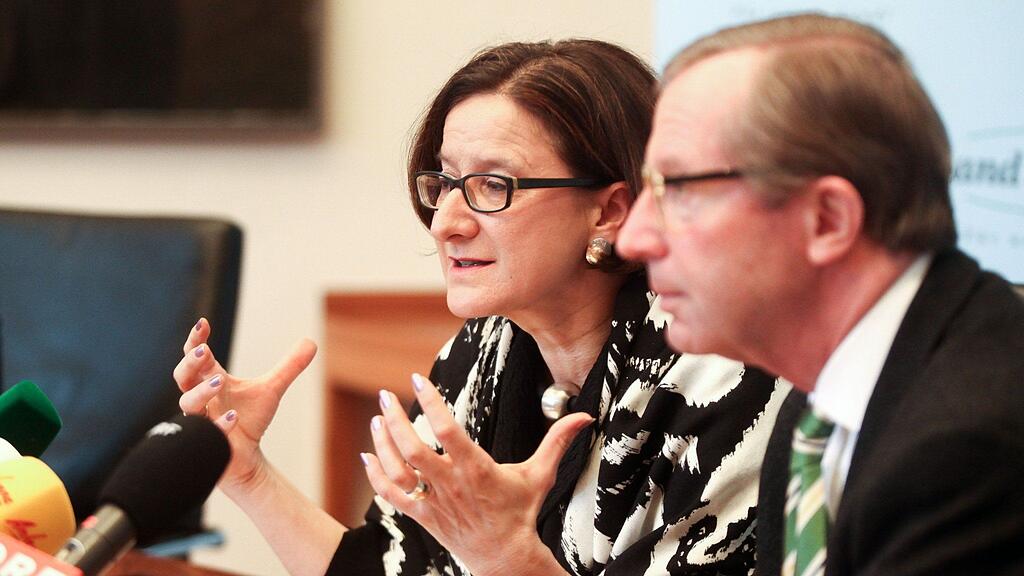 Innenministerin Johanna Mikl-Leitner und LH Wilfried Haslauer