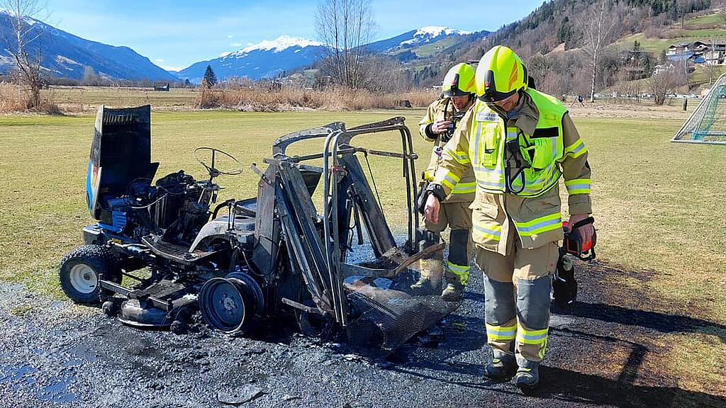 Brand Rasentraktor Stuhlfelden