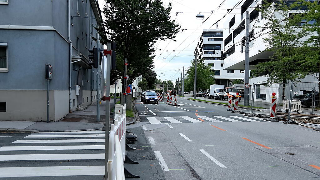 Straßensperren rund um Großbaustelle in Salzburg-Lehen