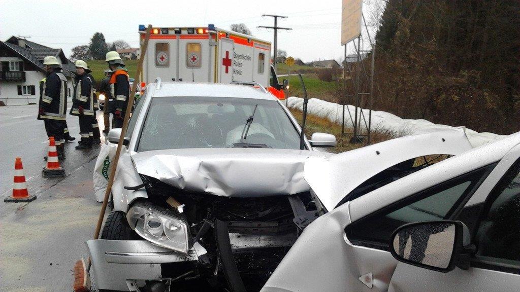 Crash auf der B20
