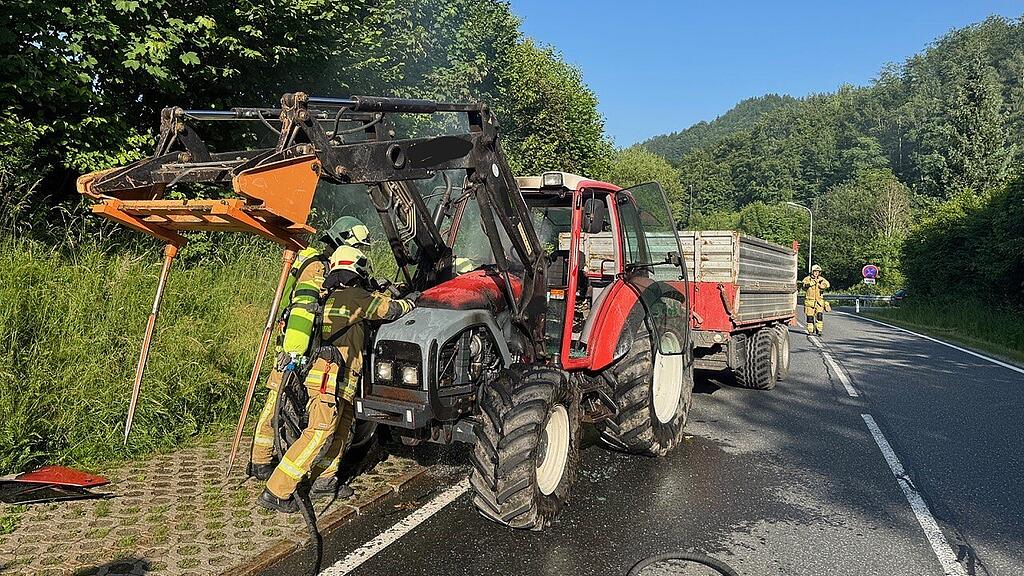 Traktorbrand Dürrnberg