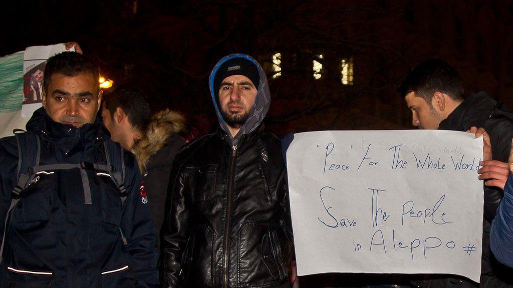 Gedenk-Demonstration für Aleppo in Salzburg I