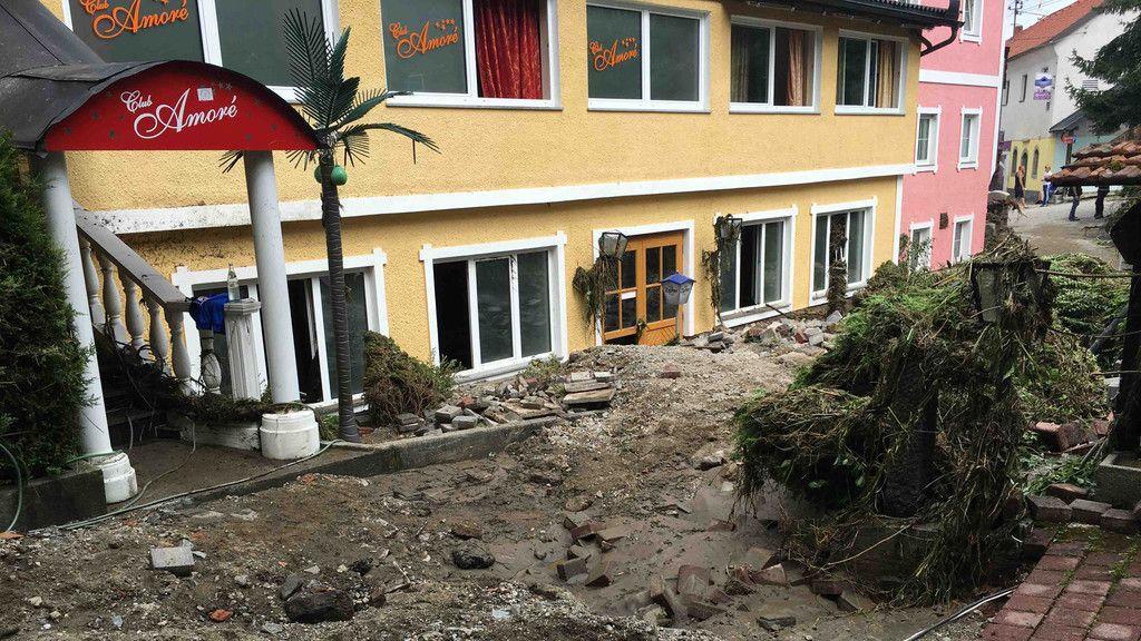Aufräumarbeiten in Schärding und Umgebung nach Unwetter