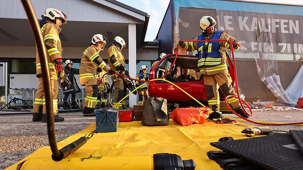 Feuerwehr-Übung in Elsbethen