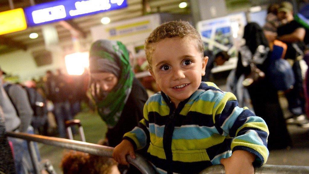 Bilder von Flüchtlingen am 12.9.15