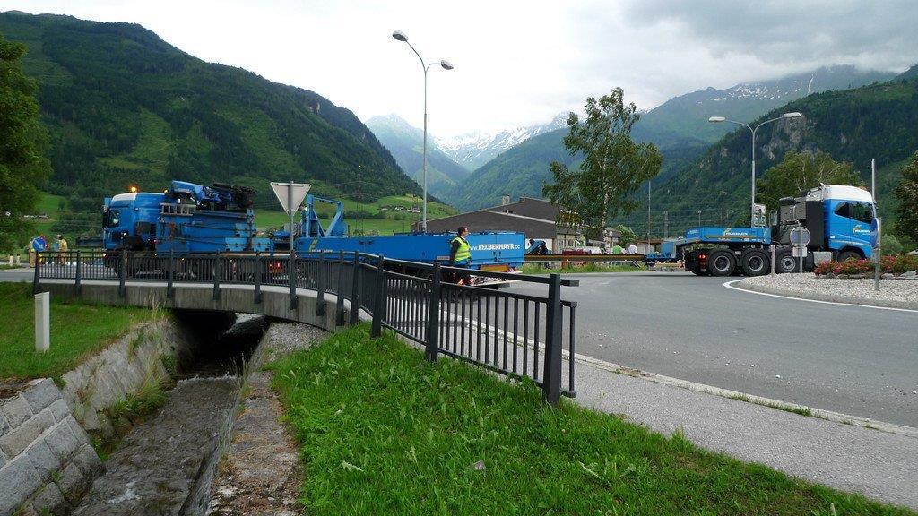 Schwertransport nach Uttendorf