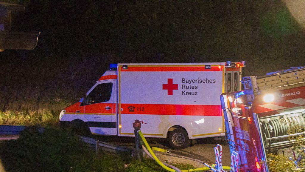 Großeinsatz bei Brand in Bischofswiesen
