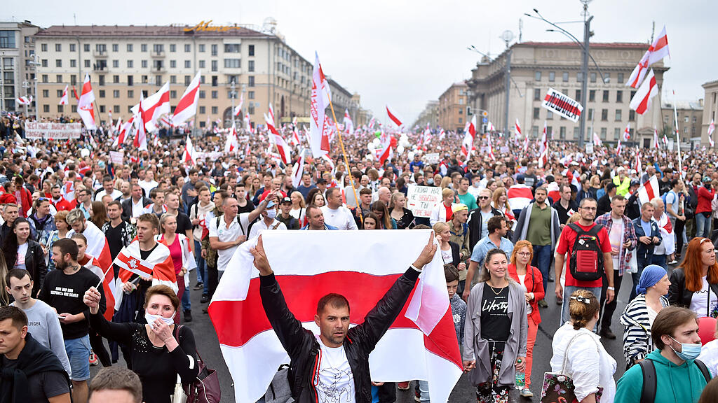 Massenprotest in Minsk