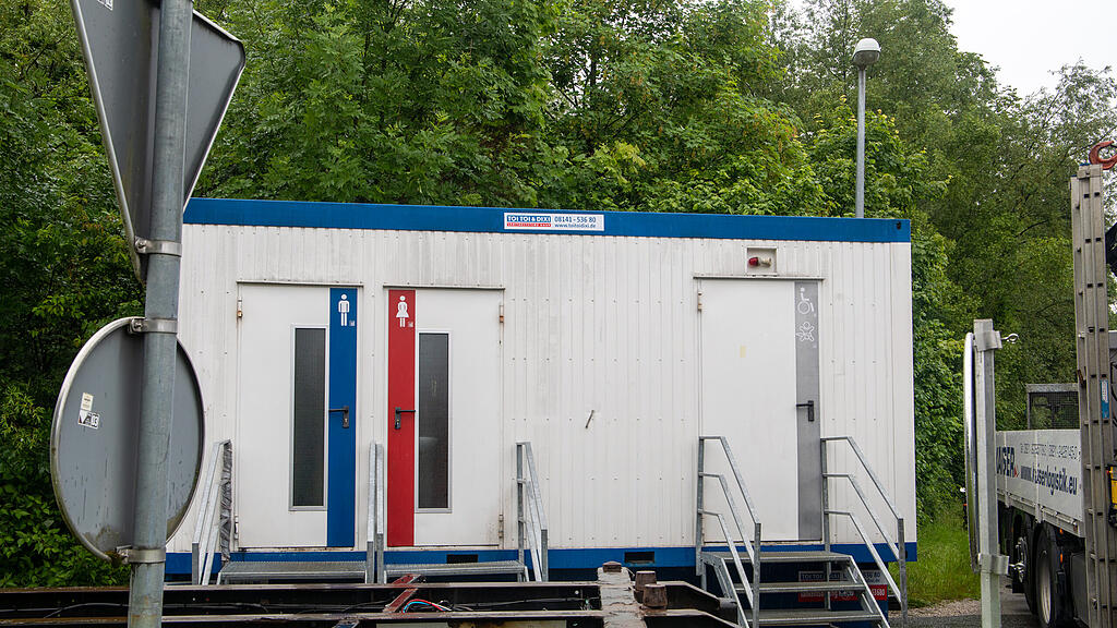 Aufbau Grenzposten Freilassing