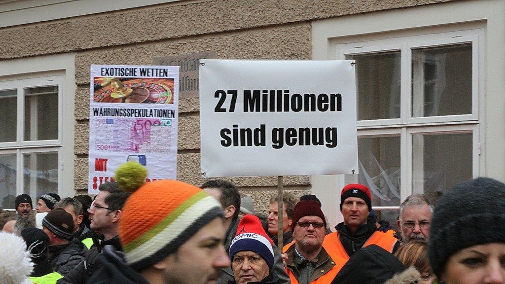 Protestmarsch zum Chiemseehof
