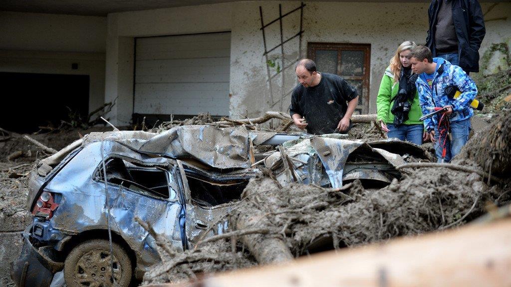 Hochwasser, Tag2: Aufräumen in Hüttau