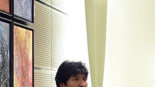 Morales landet in Wien