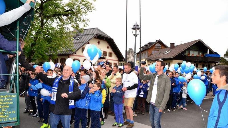 Aufstiegsparty in Grödig
